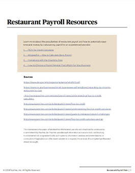restaurant payroll guide guide preview image