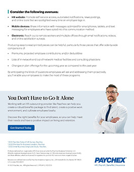 preview image of the "optimizing your employee benefits package" guide