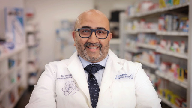 Nihar Mandavia owns a pharmacy  in California