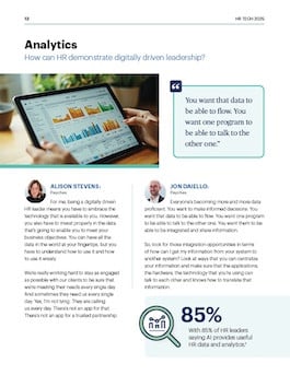 hr tech buyer - stat on AI and HR