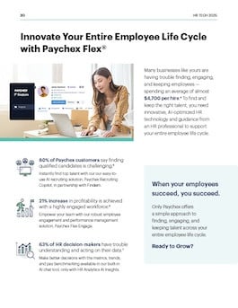HR tech buyer guide paychex flex page 20