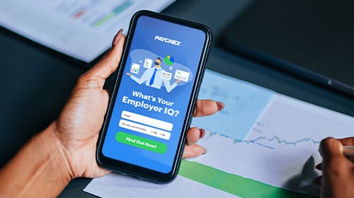 Visual of the Paychex Employer IQ assessment to enhance employee engagement.
