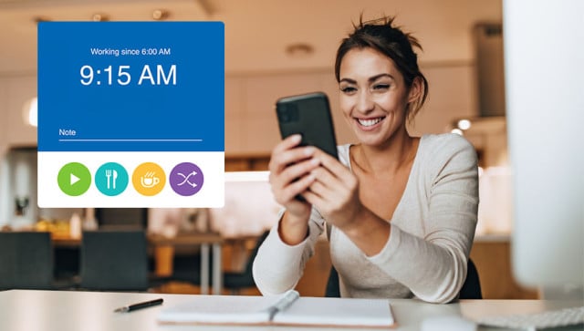 Flexible options to clock in and out for employees