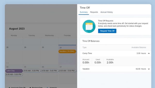 Scheduling time off with Paychex Flex