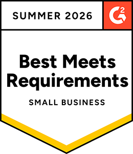 G2 award - Best meets requirements for small businesses
