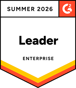G2 award - Leader, enterprise