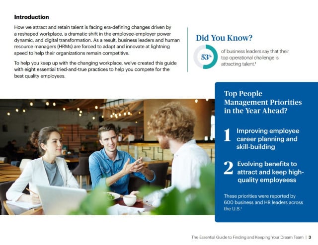 Finding & Keeping Talent Ad Campaign Page 1