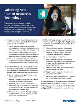 first checklist HR Tech 2024