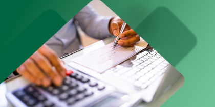 Business owner running payroll