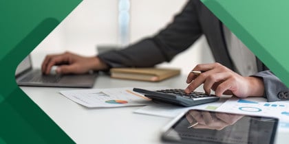 Man doing personal finances