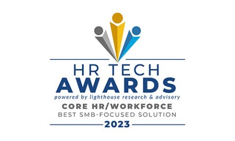 Insignia del logotipo de recursos humanos de Tech Award 2023
