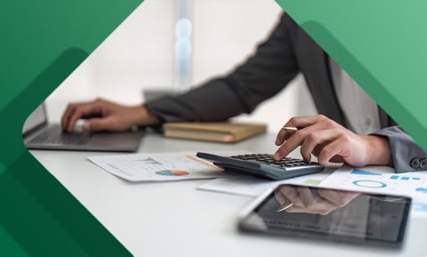 Man doing personal finances