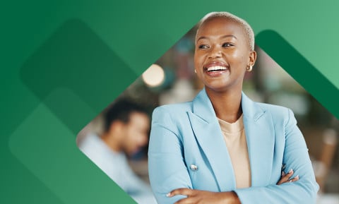 Smiling employee
