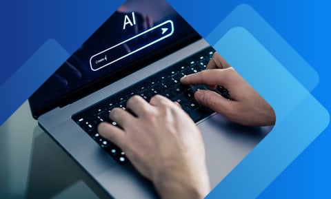 Person using AI at work