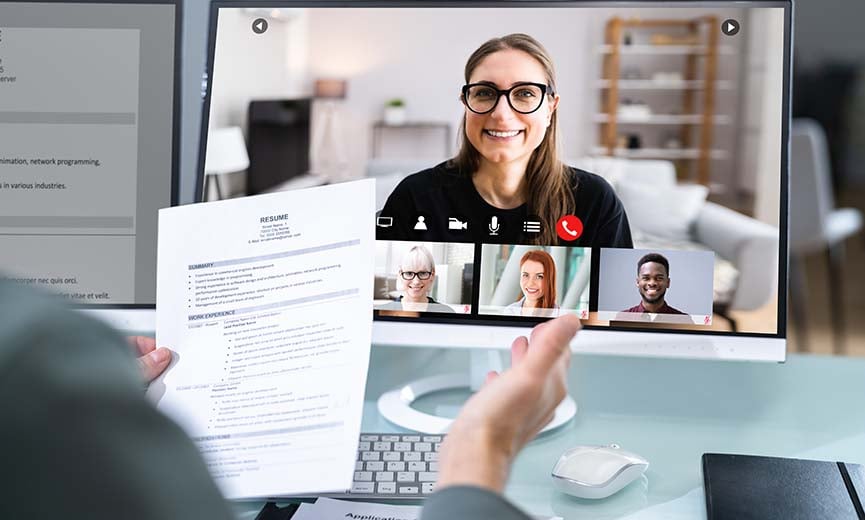 A human resource business partner provides interviewing support services